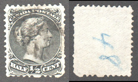 Canada Scott 21iv Used VF (P) - Click Image to Close